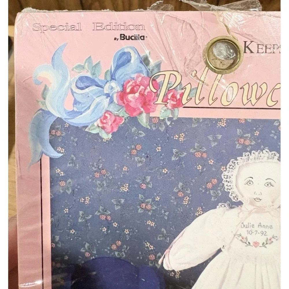 Bucilla 63687 Baby Julie Pillowcase‎ Doll Kit Special Edition Sealed Vintage NOS